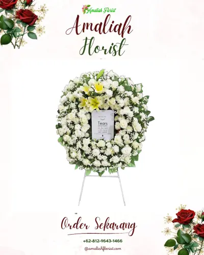 Krans Bunga Duka Cita di Jungutan