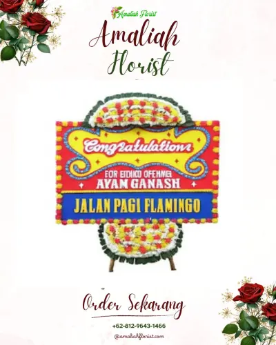 Bunga Papan Congratulation di Jungutan